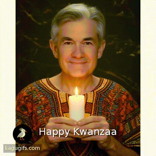 Jerome Powell, distinguished gentleman with neatly combed salt-and-pepper hair, warm brown eyes, wearing a vibrant patterned dashiki, gently holding a lit candle, his expression calm and focused as he steadies the flickering flame.